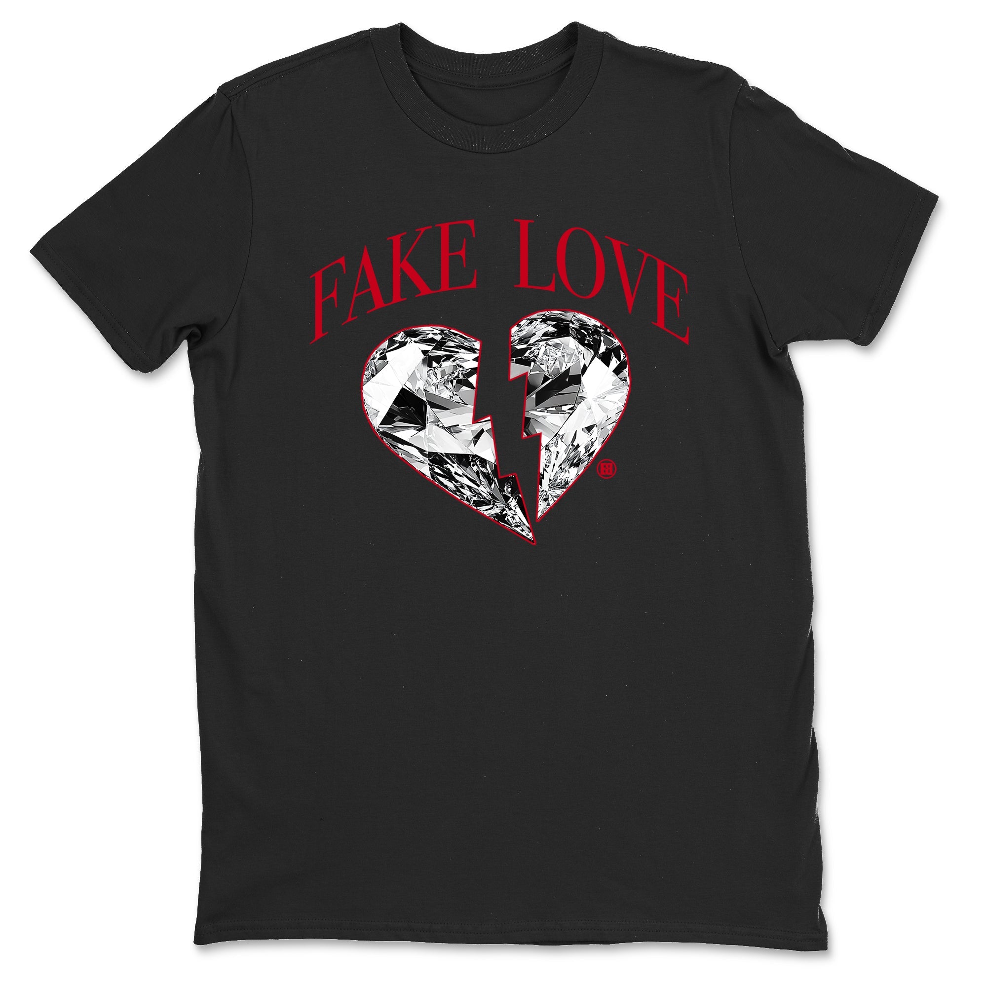 1s '85 Bred shirts to match jordans Fake Love best t shirts to wear with jordans AJ1 '85 Bred match shoes to clothes SNRT Sneaker Tees unisex cotton Black 2 shirts