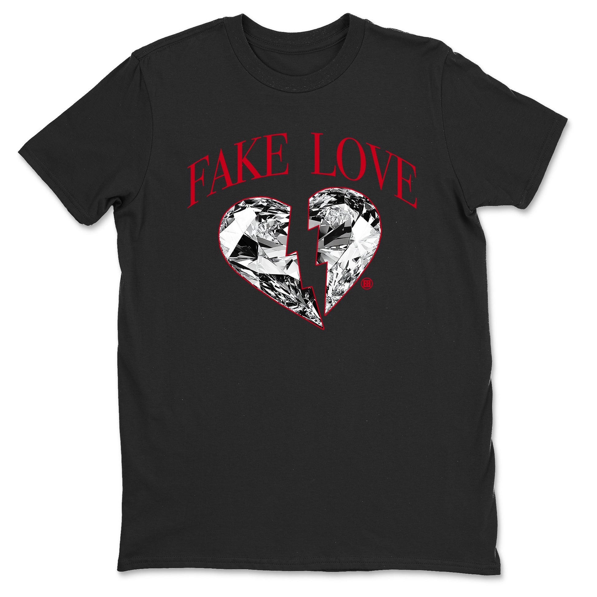 1s '85 Bred shirts to match jordans Fake Love best t shirts to wear with jordans AJ1 '85 Bred match shoes to clothes SNRT Sneaker Tees unisex cotton Black 2 shirts