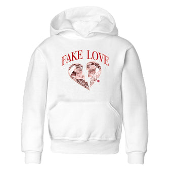 3s Valentines Day tee to match jordans Fake Love best t shirts to wear with jordans Air Jordan 3 "Treat Yourself" Washed Coral special Valentine's Day Gift SNRT Sneaker Tees Youth Baby White 2 tee