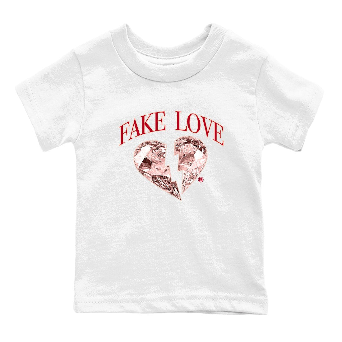 3s Valentines Day tee to match jordans Fake Love best t shirts to wear with jordans Air Jordan 3 "Treat Yourself" Washed Coral special Valentine's Day Gift SNRT Sneaker Tees Youth Baby White 2 tee