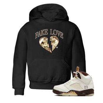 5s Golden Ticket shirts to match jordans Fake Love best t shirts to wear with jordans Air Jordan 5 Golden Ticket match shoes to clothes SNRT Sneaker Tees Youth Baby Black 1 tee