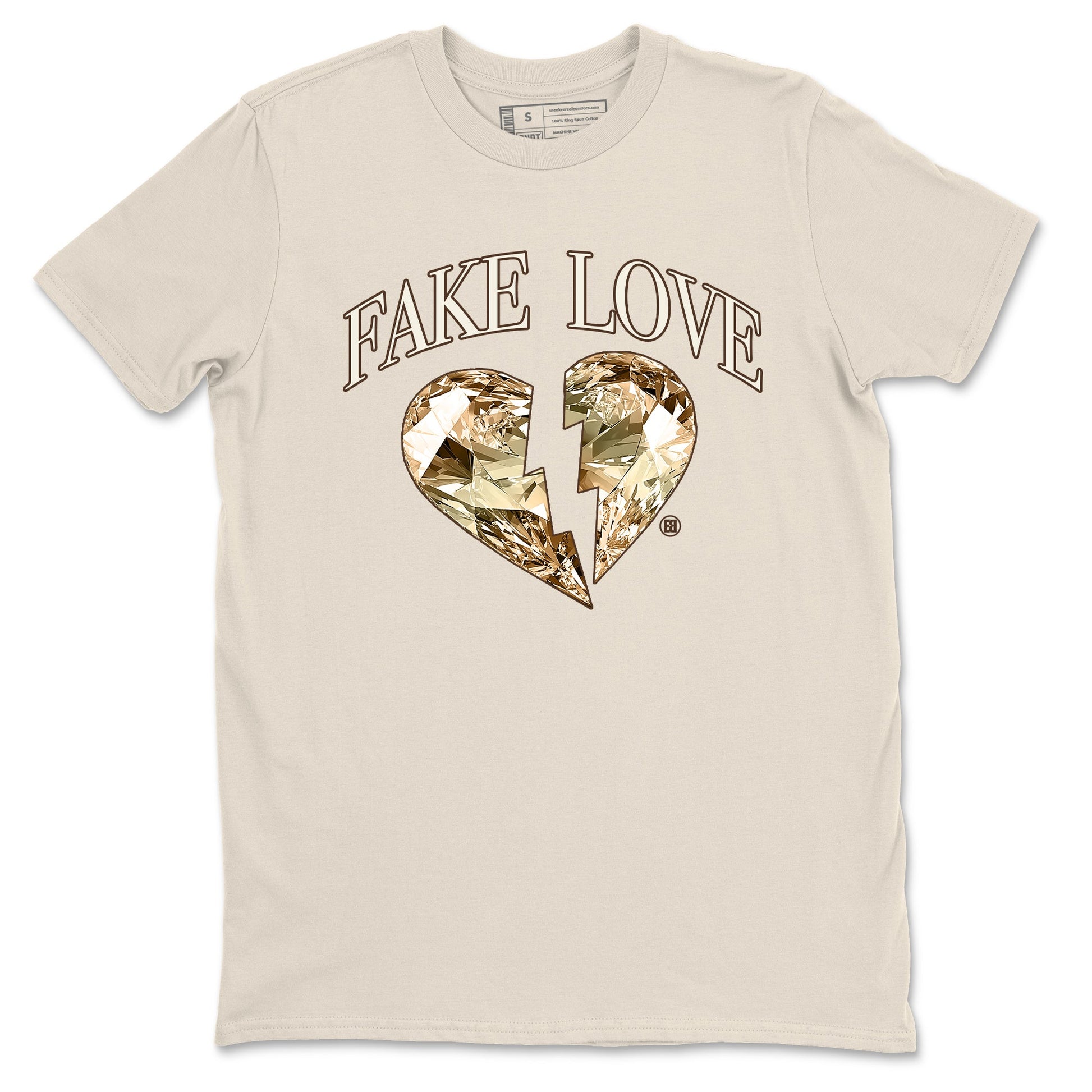 5s Golden Ticket shirts to match jordans Fake Love best t shirts to wear with jordans Air Jordan 5 Golden Ticket match shoes to clothes SNRT Sneaker Tees unisex cotton Natural 2 shirts