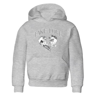 9s Cool Grey shirts to match jordans Fake Love best t shirts to wear with jordans Air Jordan 9 Cool Grey match shoes to clothes SNRT Sneaker Tees Youth Baby Heather Grey 2 tee
