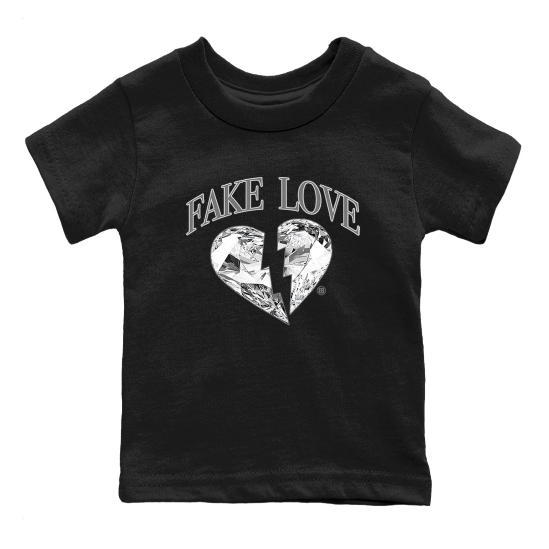 9s Cool Grey shirts to match jordans Fake Love best t shirts to wear with jordans Air Jordan 9 Cool Grey match shoes to clothes SNRT Sneaker Tees Youth Baby Black 2 tee