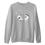 9s Cool Grey shirts to match jordans Fake Love best t shirts to wear with jordans Air Jordan 9 Cool Grey match shoes to clothes SNRT Sneaker Tees unisex cotton Heather Grey 2 shirts