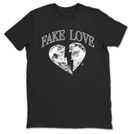 9s Cool Grey shirts to match jordans Fake Love best t shirts to wear with jordans Air Jordan 9 Cool Grey match shoes to clothes SNRT Sneaker Tees unisex cotton Black 2 shirts