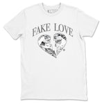 9s Cool Grey shirts to match jordans Fake Love best t shirts to wear with jordans Air Jordan 9 Cool Grey match shoes to clothes SNRT Sneaker Tees unisex cotton White 2 shirts