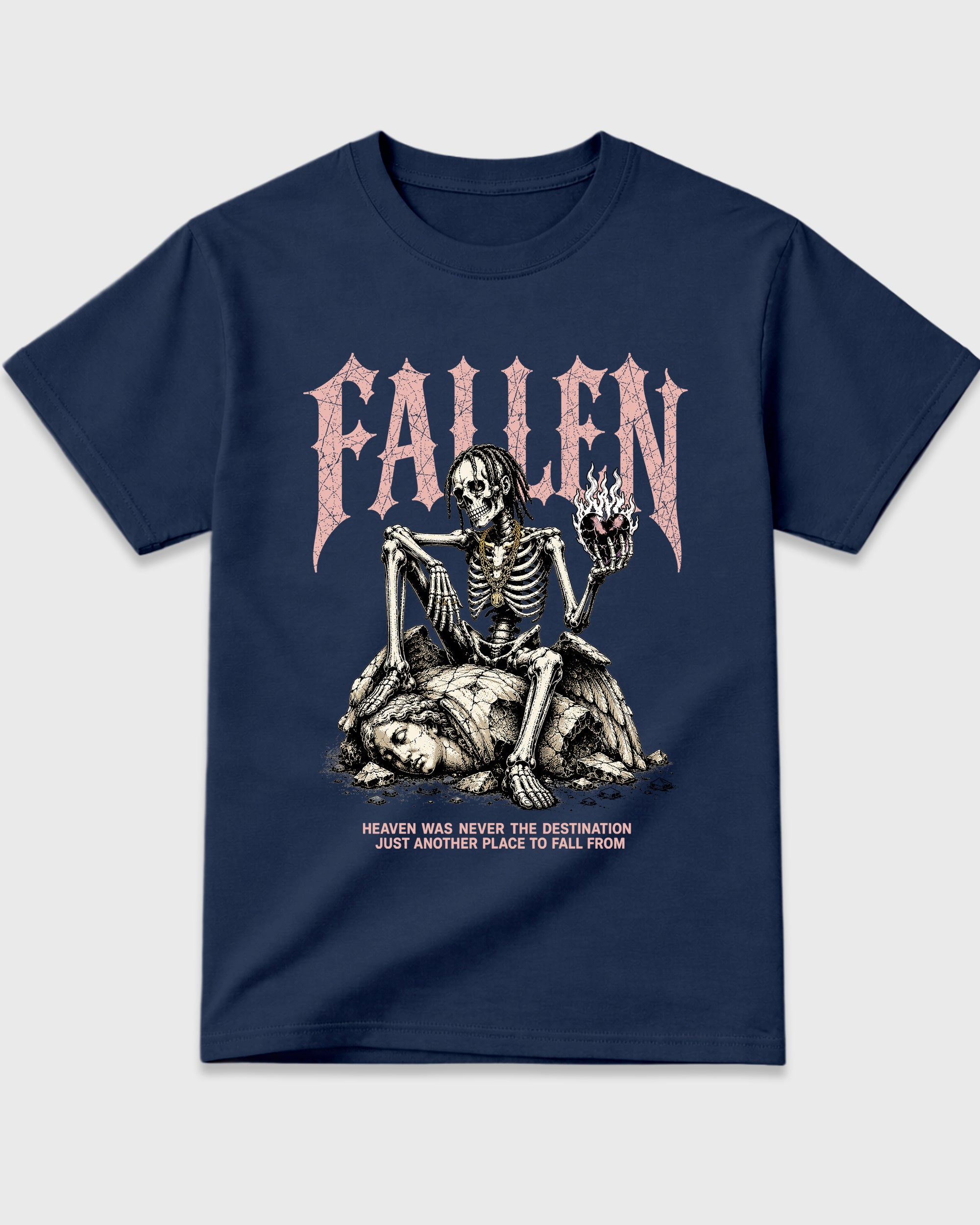 Fallen Graphic T-Shirt featuring original streetwear artwork designed to match the Air Jordan 11 Made For Locals. Navy 2 Graphic T-Shirt.