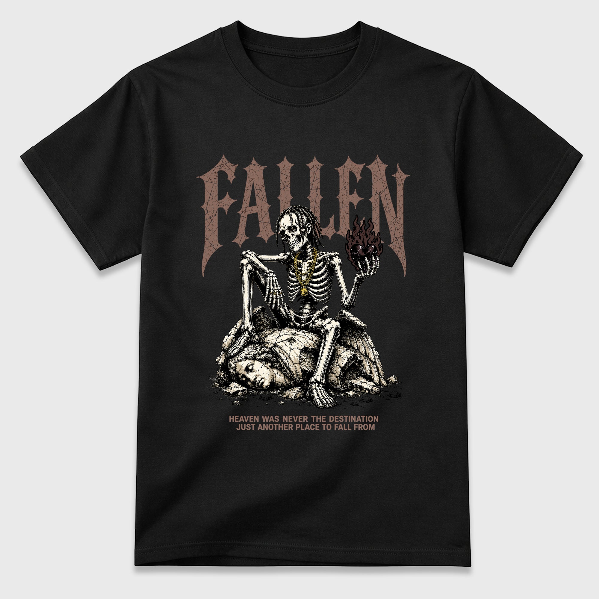 Fallen Graphic T-Shirt featuring original streetwear artwork designed to match the Air Jordan 4 London. Black 2 Graphic T-Shirt.