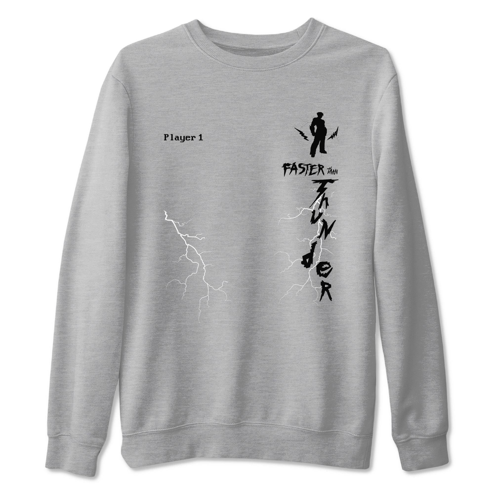 Foams One Jin shirts to match jordans Faster Than Thunder sneaker match tees Air Foamposite One Jin match shoes to clothes SNRT Sneaker Tees unisex cotton Heather Grey 2 shirts