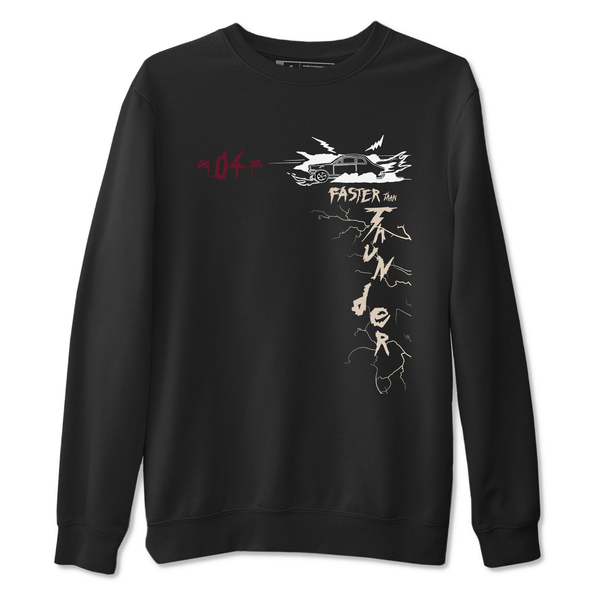 4s A Ma Maniere x Fossil Stone shirts to match jordans Faster Than Thunder sneaker match tees Air Jordan 4 A Ma Maniere x Fossil Stone match shoes to clothes SNRT Sneaker Tees unisex cotton Black 2 shirts