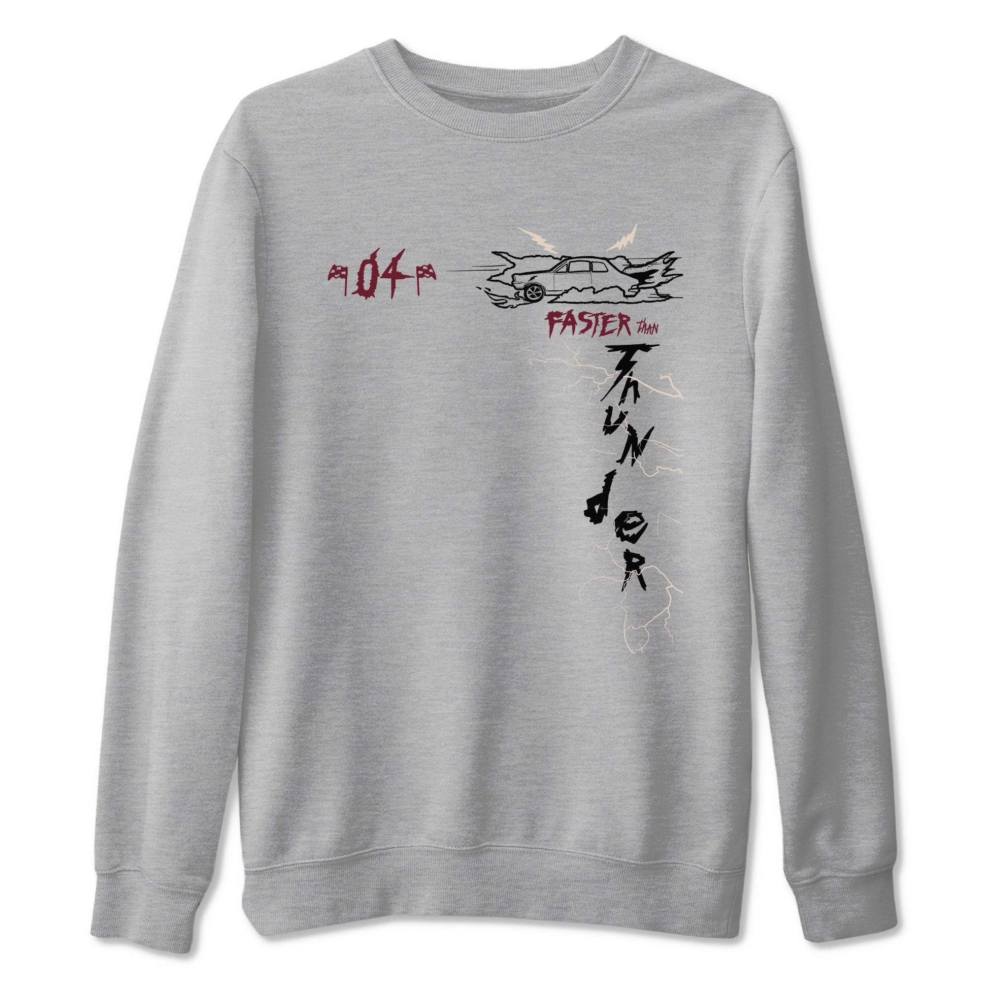4s A Ma Maniere x Fossil Stone shirts to match jordans Faster Than Thunder sneaker match tees Air Jordan 4 A Ma Maniere x Fossil Stone match shoes to clothes SNRT Sneaker Tees unisex cotton Heather Grey 2 shirts
