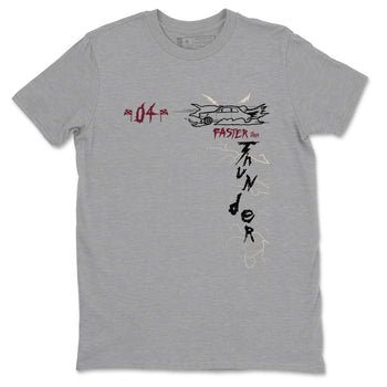 4s A Ma Maniere x Fossil Stone shirts to match jordans Faster Than Thunder sneaker match tees Air Jordan 4 A Ma Maniere x Fossil Stone match shoes to clothes SNRT Sneaker Tees unisex cotton Heather Grey 2 shirts