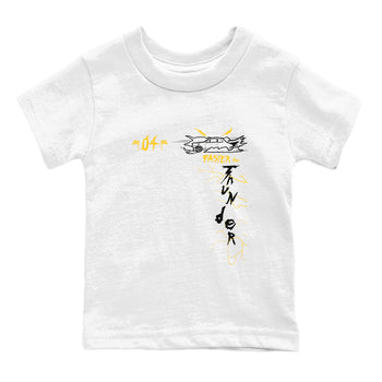 AJ4 Thunder shirts to match jordans Faster Than Thunder sneaker match tees Air Jordan 4 Thunder SNRT Sneaker Tees streetwear brand Baby and Youth White 2 cotton tee