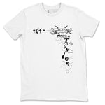 AJ4 White Thunder shirts to match jordans Faster Than Thunder sneaker match tees Air Jordan 4 White Thunder SNRT Sneaker Tees streetwear brand White 2 unisex cotton tee