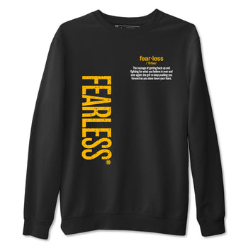 Fealess Definition sneaker match t-shirt t-shirts to match jordans, dunks, yeezys 5s Tokyo sneakers, shown in Black 2.