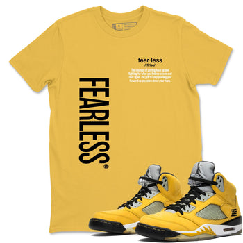 Fealess Definition sneaker match t-shirt t-shirts to match jordans, dunks, yeezys 5s Tokyo sneakers, shown in Daisy 1.
