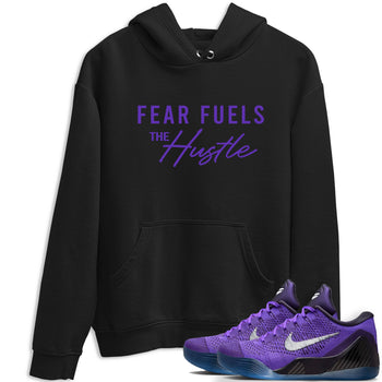 Sneaker Threads – Sneaker Tees To Match Nike KB 9 Hyper Grape – Fear Fuels The Hustle Graphic Tee Black 1. Perfect for Jordan releases 2025 colorways. Perfect for purple basketball sneaker releases and legacy-inspired colorways for 2025 hoopers.
