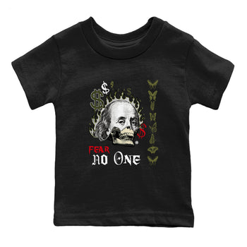 Air Jordan 1 Low Travis Scott x Medium Olive shirts to match jordans Fear No One sneaker match tees Air Jordan 1 Travis Scott Medium Olive SNRT Sneaker Release Tees Youth Baby Black 2 crew neck shirts