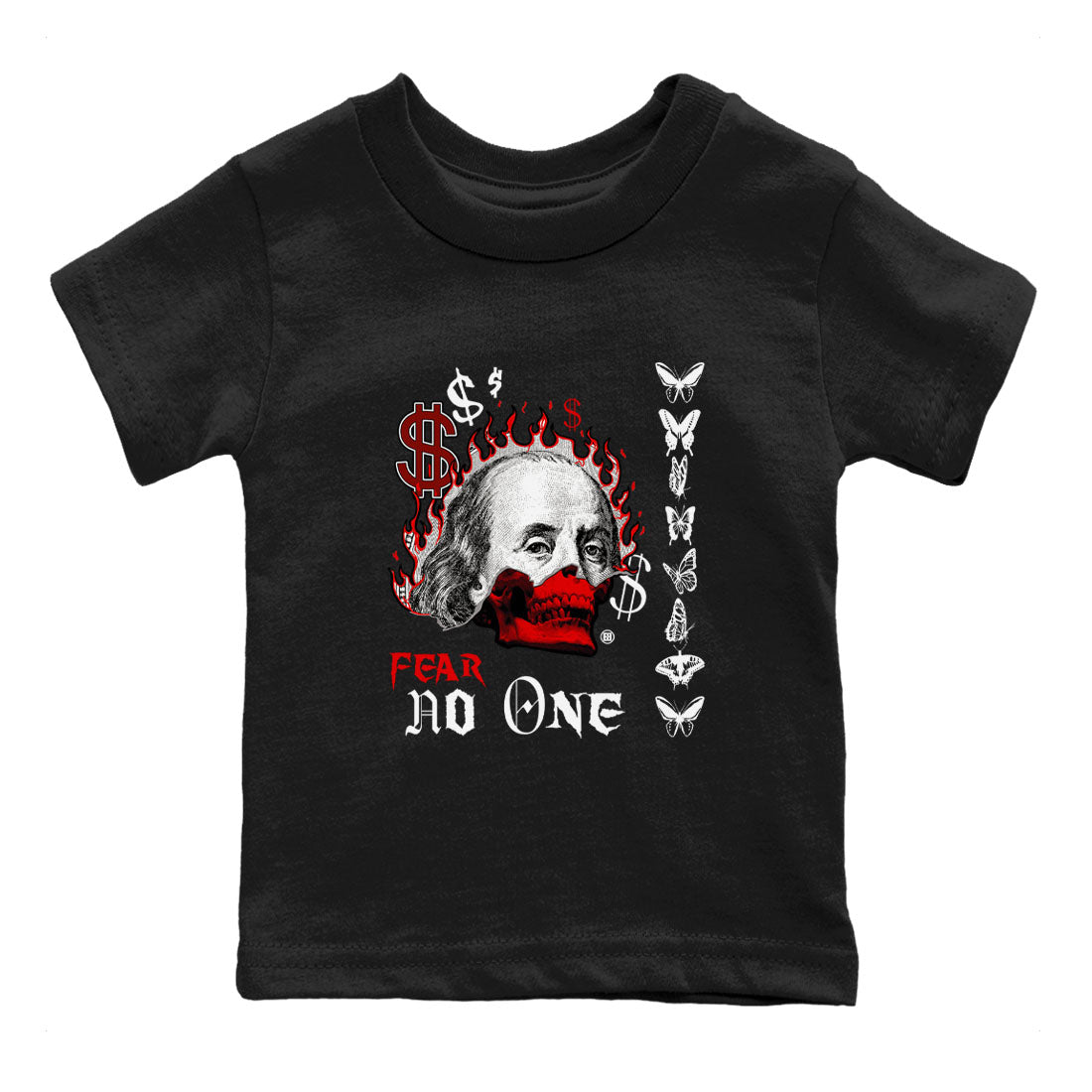 12s Taxi Flip shirt to match jordans Fear No One sneaker tees Air Jordan 12 Taxi Flip SNRT sneaker release tees baby toddler Black 2 cotton Shirt