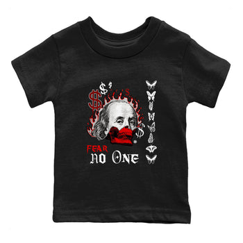 12s Taxi Flip shirt to match jordans Fear No One sneaker tees Air Jordan 12 Taxi Flip SNRT sneaker release tees baby toddler Black 2 cotton Shirt