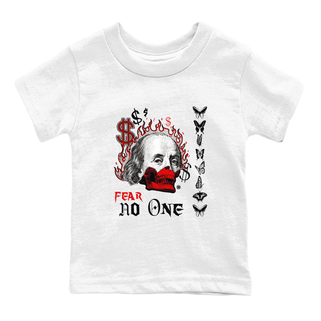 12s Taxi Flip shirt to match jordans Fear No One sneaker tees Air Jordan 12 Taxi Flip SNRT sneaker release tees baby toddler White 2 cotton Shirt