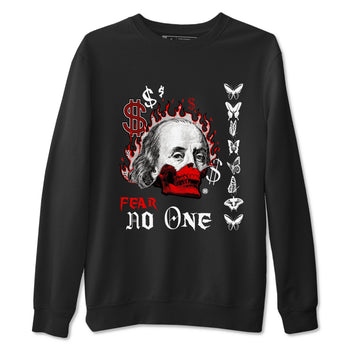 12s Taxi Flip shirt to match jordans Fear No One sneaker tees Air Jordan 12 Taxi Flip SNRT Sneaker Release Tees unisex cotton Black 2 crew neck shirt