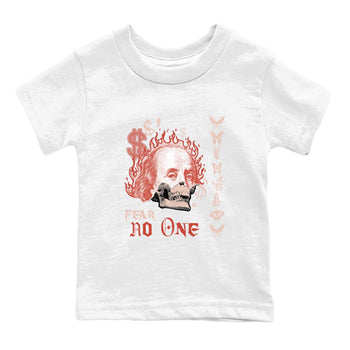 13s Dune Red shirts to match jordans Fear No One sneaker match tees Air Jordan 13 Dune Red SNRT Sneaker Tees streetwear brand Baby and Youth White 2 cotton tee