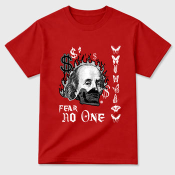 Sneaker match tees – Sneaker Tees To Match Air Jordan 13 University Red Shoes – Fear No One Tee Red 2