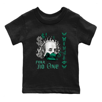 4s Oxidized Green shirts to match jordans Fear No One sneaker match tees Air Jordan 4 Oxidized Green SNRT Sneaker Tees streetwear brand Baby and Youth Black 2 cotton tee