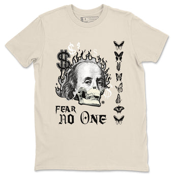 Air Jordan 5 Retro Sail shirt to match jordans Fear No One sneaker tees AJ5 Sail SNRT sneaker Release Tees unisex cotton Natural 2 crew neck shirt