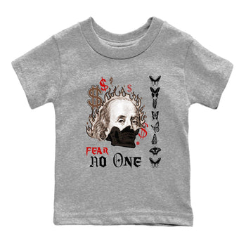 9s Olive shirts to match jordans Fear No One sneaker match tees Air Jordan 9 Olive match shoes to clothes SNRT Sneaker Tees Youth Baby Heather Grey 2 tee