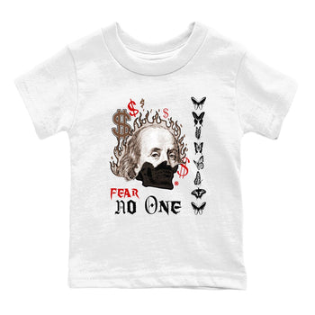 9s Olive shirts to match jordans Fear No One sneaker match tees Air Jordan 9 Olive match shoes to clothes SNRT Sneaker Tees Youth Baby White 2 tee