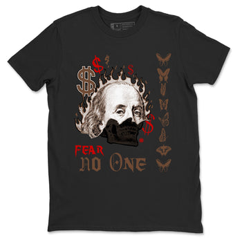 9s Olive shirts to match jordans Fear No One sneaker match tees Air Jordan 9 Olive match shoes to clothes SNRT Sneaker Tees unisex cotton Black 2 shirts