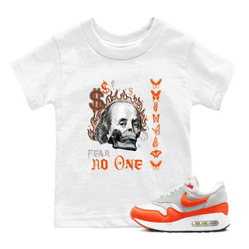 Air Max 1 OG '86 'Summit White and Cosmic Clay shirts to match jordans Fear No One sneaker match tees Air Max 1 Cosmic Clay match shoes to clothes SNRT Sneaker Tees Youth Baby White 1 tee