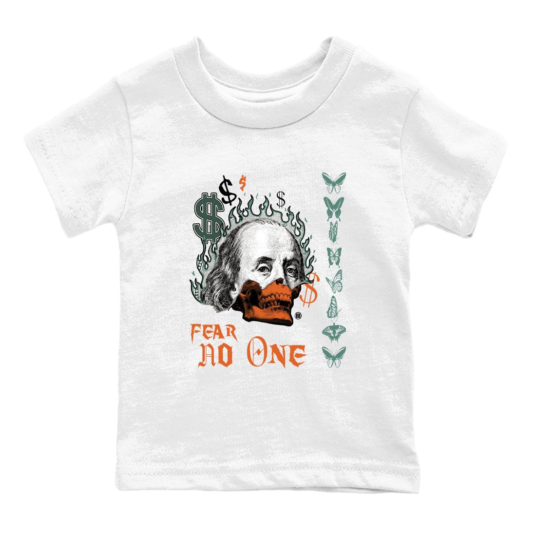 Dunk Low Ceramic shirts to match jordans Fear No One sneaker match tees Dunk Ceramic match shoes to clothes SNRT Sneaker Tees Youth Baby White 2 tee