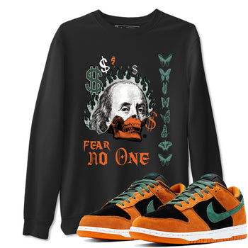 Dunk Low Ceramic shirts to match jordans Fear No One sneaker match tees Dunk Ceramic match shoes to clothes SNRT Sneaker Tees unisex cotton Black 1 shirts