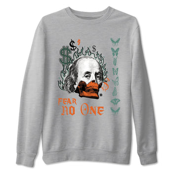 Dunk Low Ceramic shirts to match jordans Fear No One sneaker match tees Dunk Ceramic match shoes to clothes SNRT Sneaker Tees unisex cotton Heather Grey 2 shirts