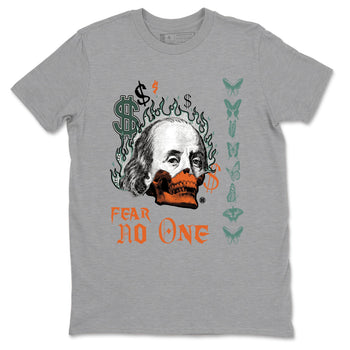 Dunk Low Ceramic shirts to match jordans Fear No One sneaker match tees Dunk Ceramic match shoes to clothes SNRT Sneaker Tees unisex cotton Heather Grey 2 shirts