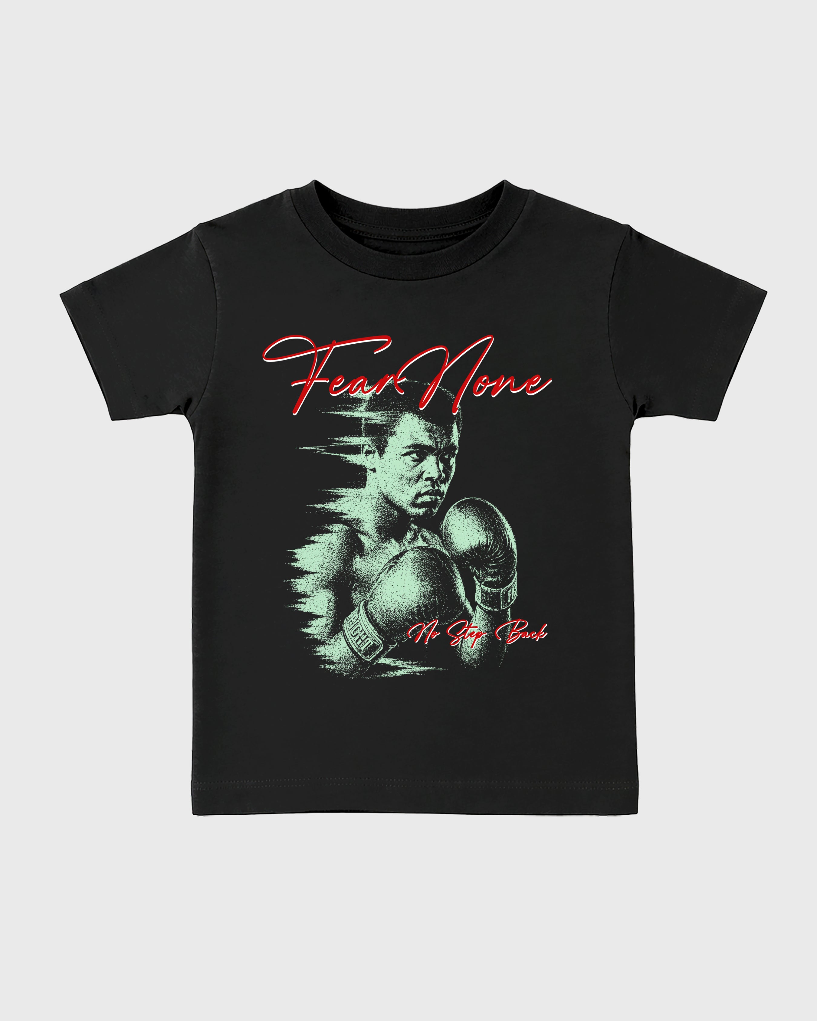 Fear None Baby & Kids Graphic T-Shirt featuring original artwork designed to match the Air Jordan 5 Halloween. Black 2 Kids Graphic Tee.