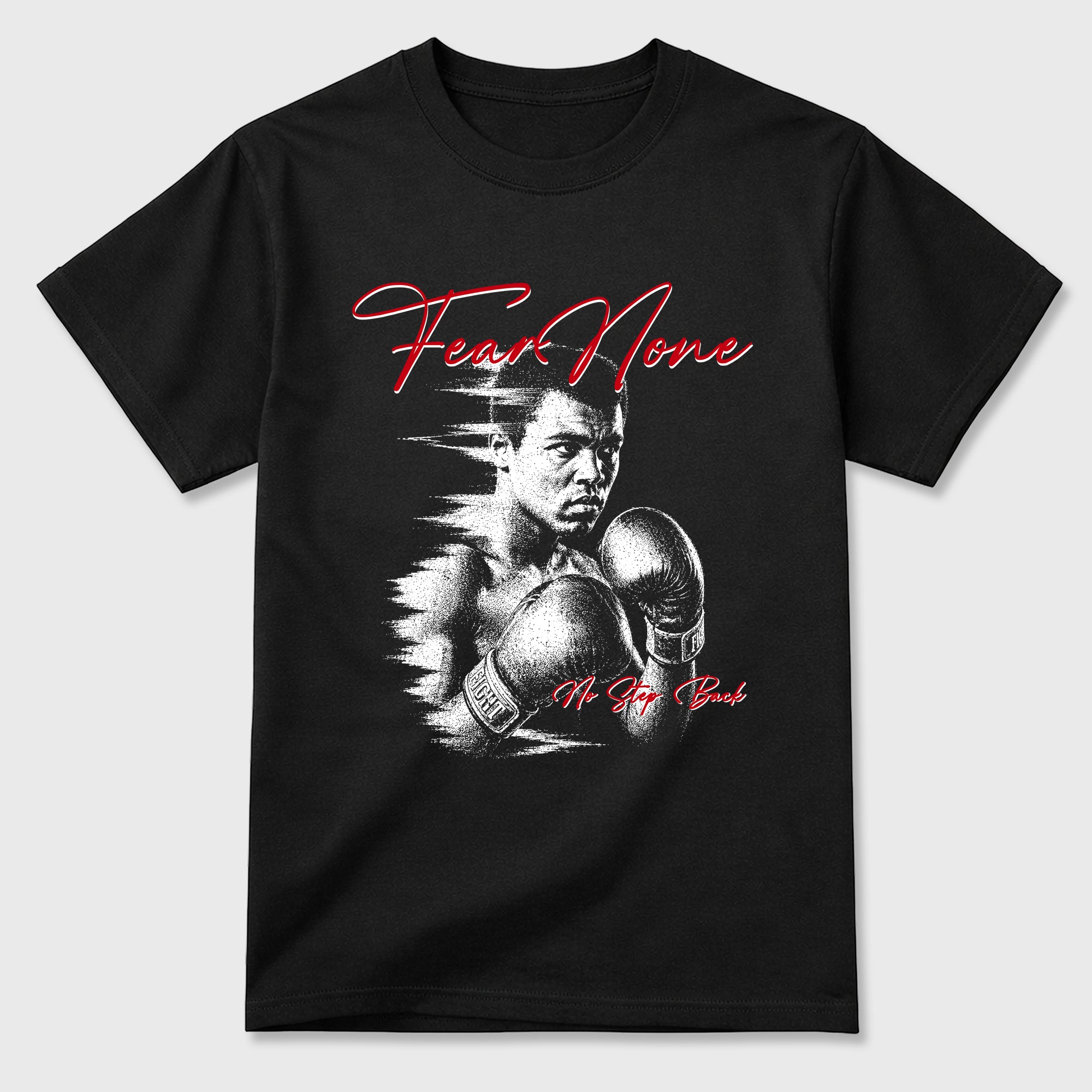 Fear None Graphic T-Shirt featuring original streetwear artwork designed to match the Air Jordan 9 True Red. Black 2 Graphic T-Shirt.