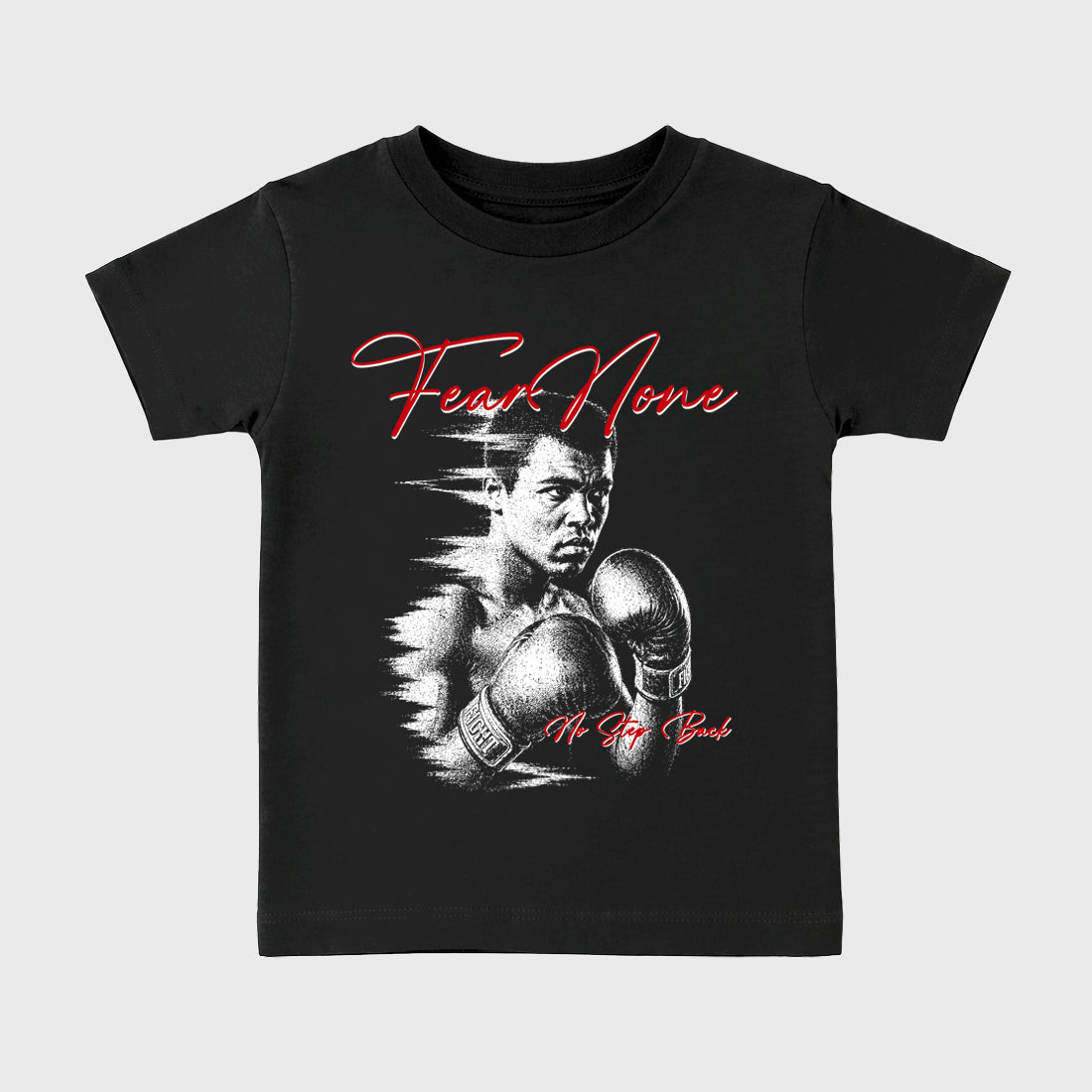 Fear None Baby & Kids Graphic T-Shirt featuring original artwork designed to match the Air Jordan 9 True Red. Black 2 Kids Graphic Tee.