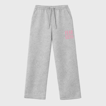 Unisex graphic sweatpants wide – Sneaker Tees To Match Air Jordan 1 Low OG x Travis Scott Tropical Pink Shoes – Fearless sweatpants Heather Grey 1
