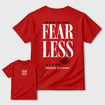 Fearless sneaker match t-shirt styled to complete your fit with the sneakers, shown in Red.