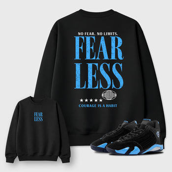 Fearless sneaker match t-shirt styled to complete your fit with the sneakers, shown in Black.