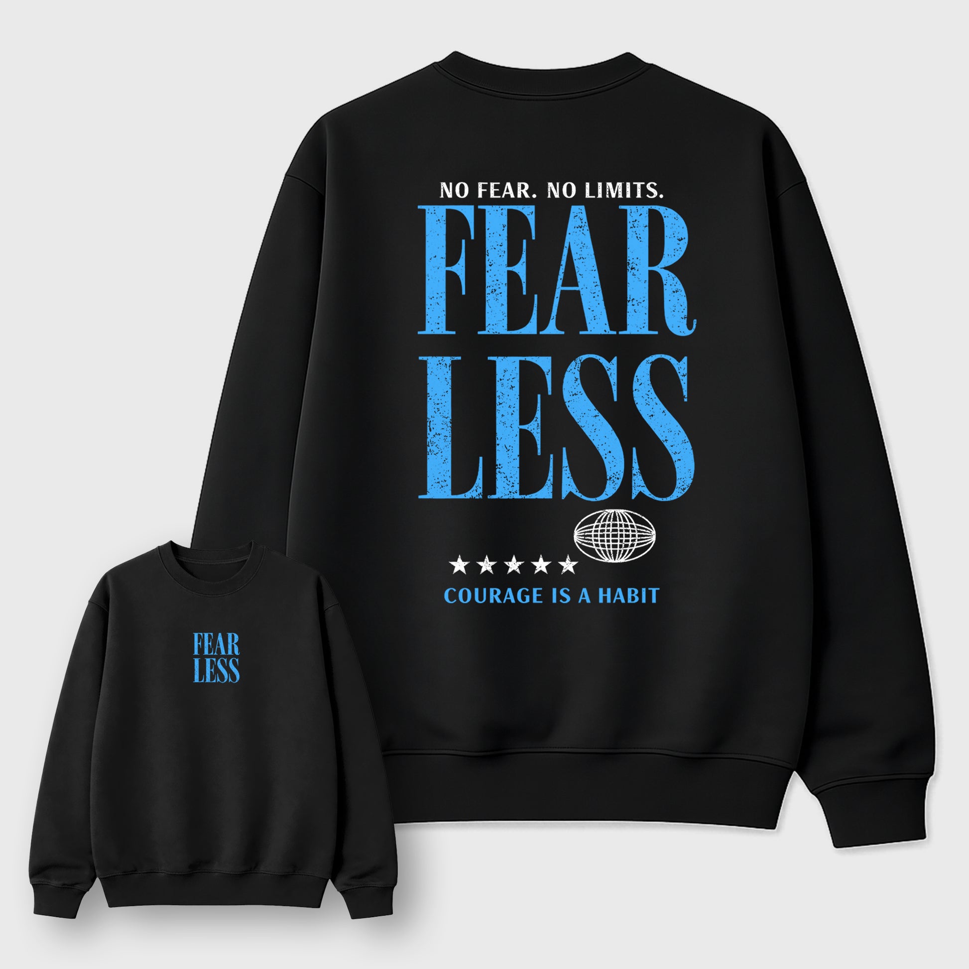 Fearless sneaker match t-shirt styled to complete your fit with the sneakers, shown in Black.