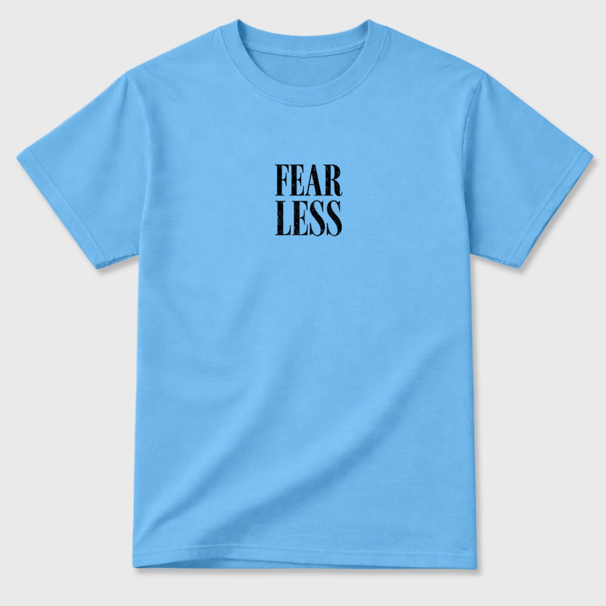 Fearless sneaker match t-shirt styled to complete your fit with the sneakers, shown in Carolina Blue.