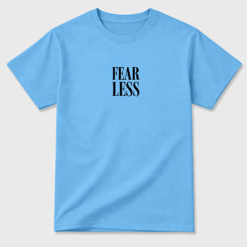 Fearless sneaker match t-shirt styled to complete your fit with the sneakers, shown in Carolina Blue.