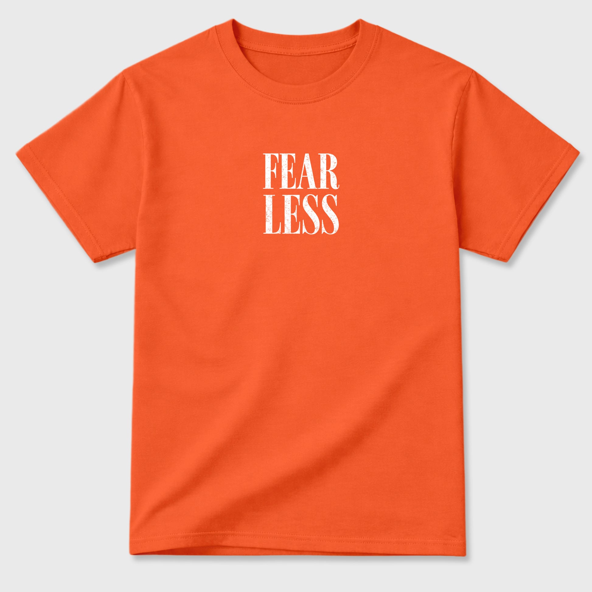 Fearless graphic t-shirt styled to complete your sneaker outfit with the 3s Orange Citrus, shown in Orange.