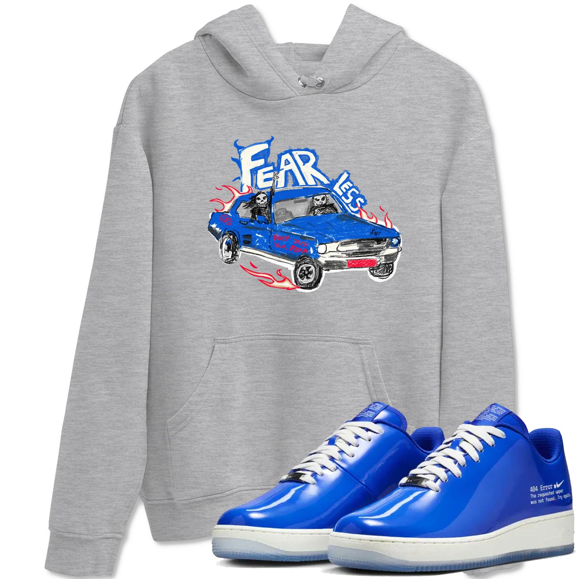 Air Force 1 404 Error shirt to match jordans Fearless Car sneaker tees Air Force 1 404 Error SNRT Sneaker Release Tees unisex cotton Heather Grey 1 crew neck shirt
